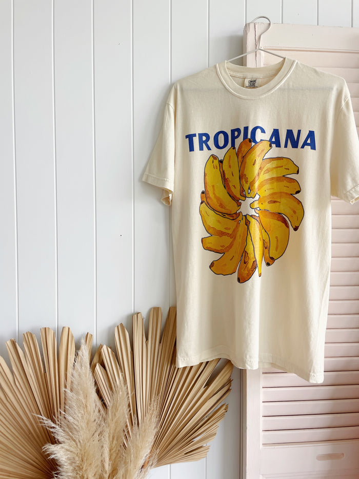 Tropicana Tee - Cream - Betty Lane 