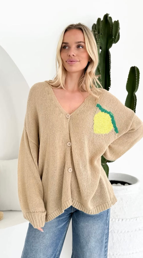 Lemon Cello Cardigan - Mocha