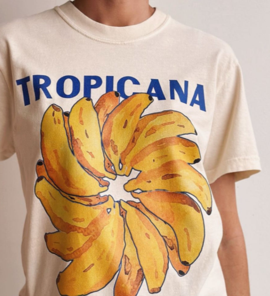 Tropicana Tee - Cream - Betty Lane 