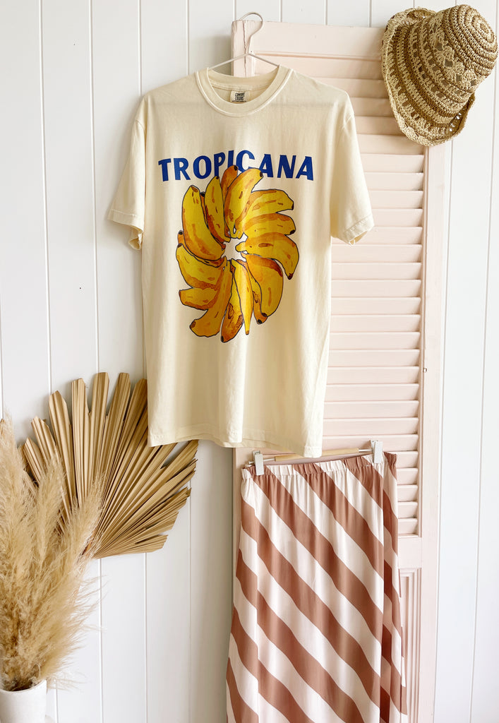 Tropicana Tee - Cream - Betty Lane 