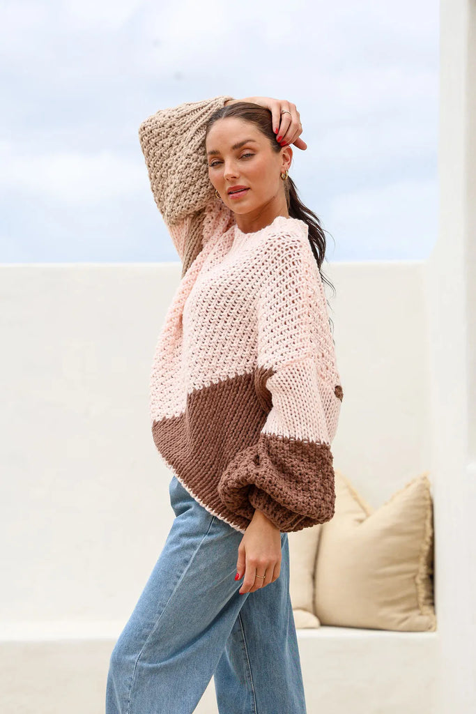 Getaway Knit - Pink Choc [PRE ORDER]