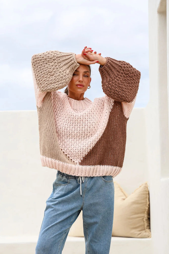 Getaway Knit - Pink Choc [PRE ORDER]